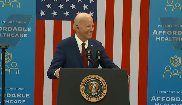 President Joe Biden and Vice President Kamala Harris are in Raleigh to speak about healthcare Tuesday. (Dan West/CBS 17)