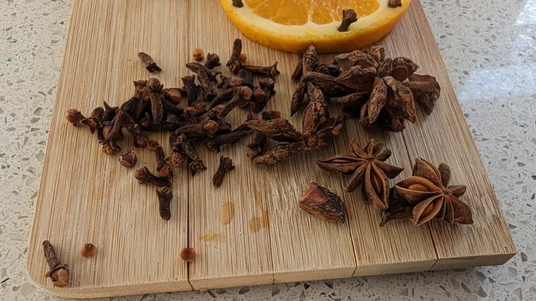 Star anise and cloves