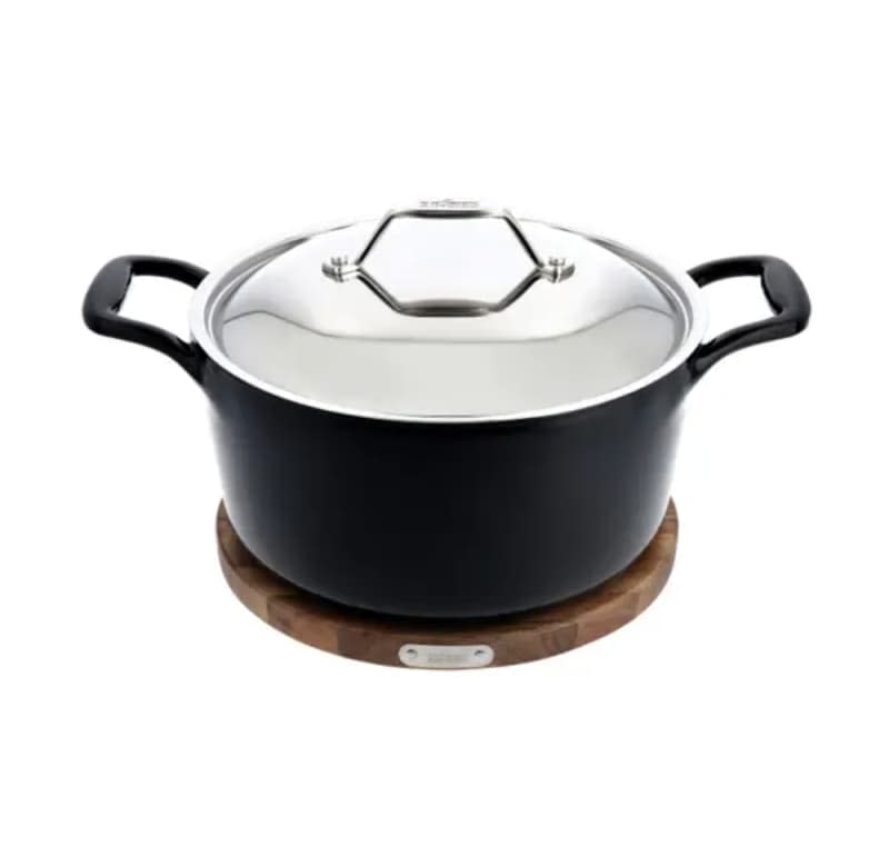 All-Clad 6-Qt. Dutch Oven with Lid and Acacia Wood Trivet (Packaging Damage)