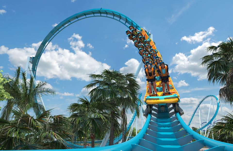 See SeaWorld Orlando's newest roller coaster.