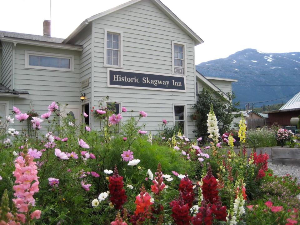 <p>Olivia's Alaskan Bistro is a storied spot to dine at <a href="https://www.tripadvisor.com/Hotel_Review-g60877-d72447-Reviews-Historic_Skagway_Inn-Skagway_Alaska.html" rel="nofollow noopener" target="_blank" data-ylk="slk:this inn;elm:context_link;itc:0;sec:content-canvas" class="link ">this inn</a> in Skagway, AK. The original location opened in 1897 as a bed and breakfast and restaurant for those drawn to the Klondike Gold Rush, and you can still enjoy fresh seafood and ingredients from the onsite garden.</p>