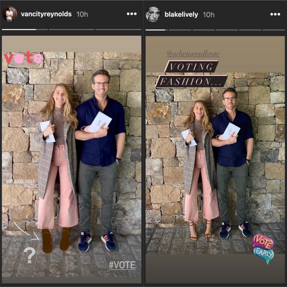 Instagram (@vancityreynolds/@blakelively)