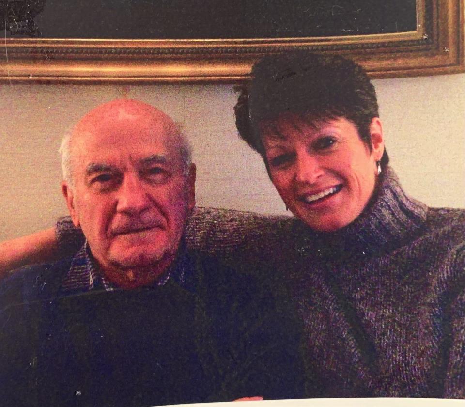 South Shore Hospital radiologic technologist Andrea Thornley, of Rockland, and her late father, Dr. Edward H. Nalband. He died of complications of Alzheimer's disease at age 85 in 2004.