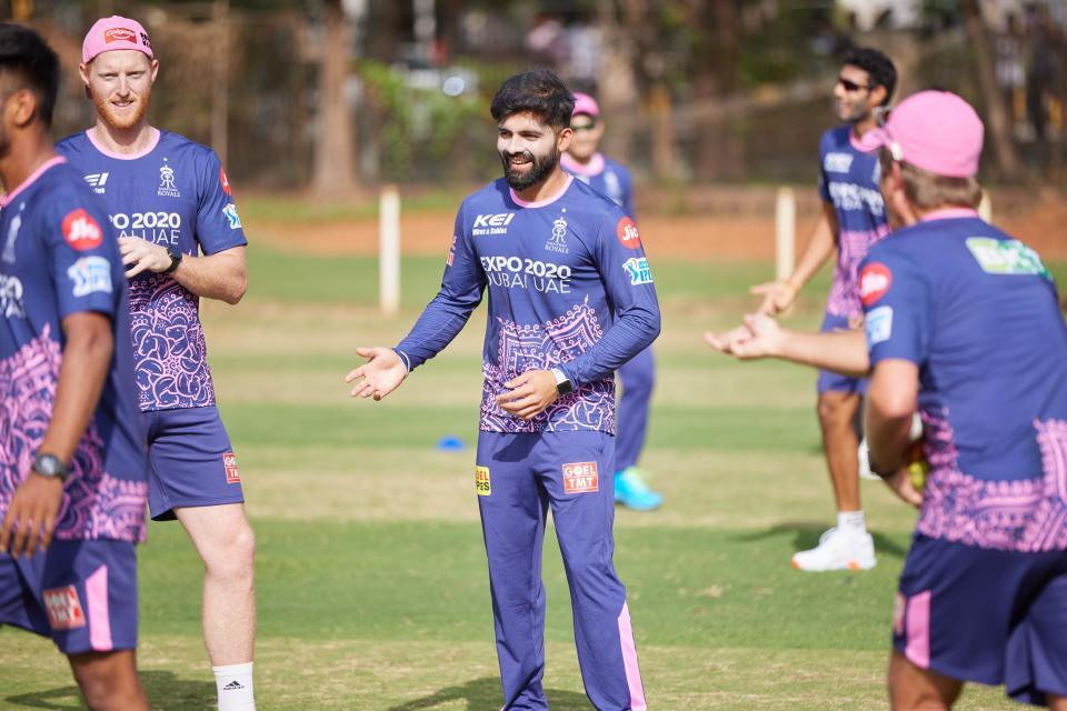 Ben Stokes in training with the Rajasthan RoyalsRajasthan Royals