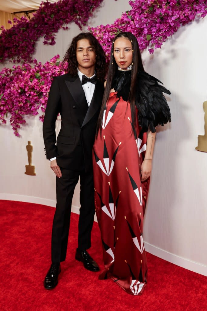 D'Pharaoh Woon-A-Tai and Quannah Chasinghorse 96th Annual Academy Awards, Arrivals, Los Angeles, California, USA - 10 Mar 2024