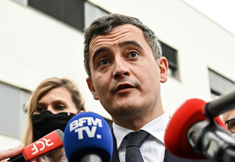 Le ministre de l'Intérieur Gérald Darmanin, le 15 février 2021, à Annemasse. (Photo d'illustration) - Philippe DESMAZES © 2019 AFP