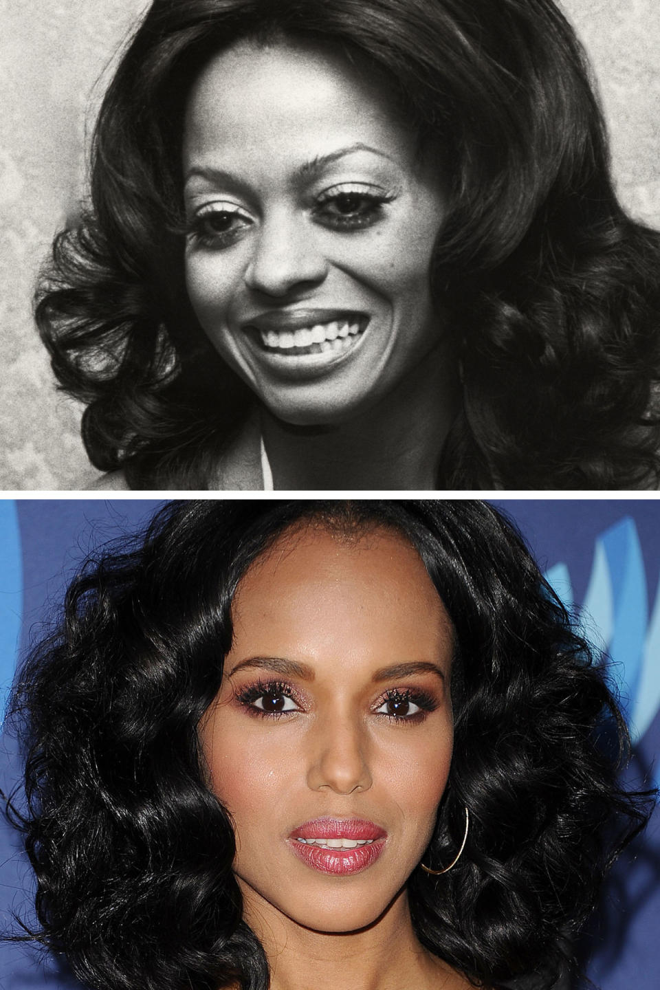 Kerry Washington in Fluffed-Out Waves