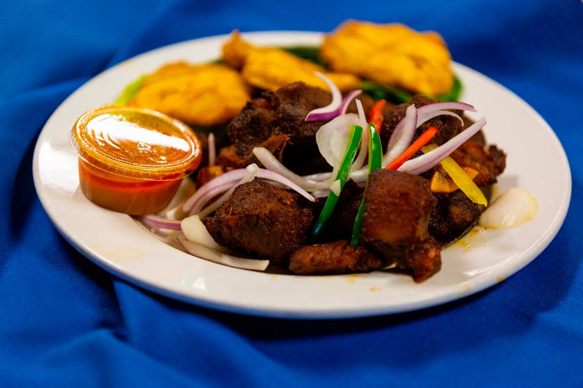 Griyo or griot is a dish of deep-fried pork chunks that is typical of Haitian cuisine.