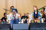 Joni Mitchell and Brandie Carlile during The Joni Jam at Newport Folk Festival 2022