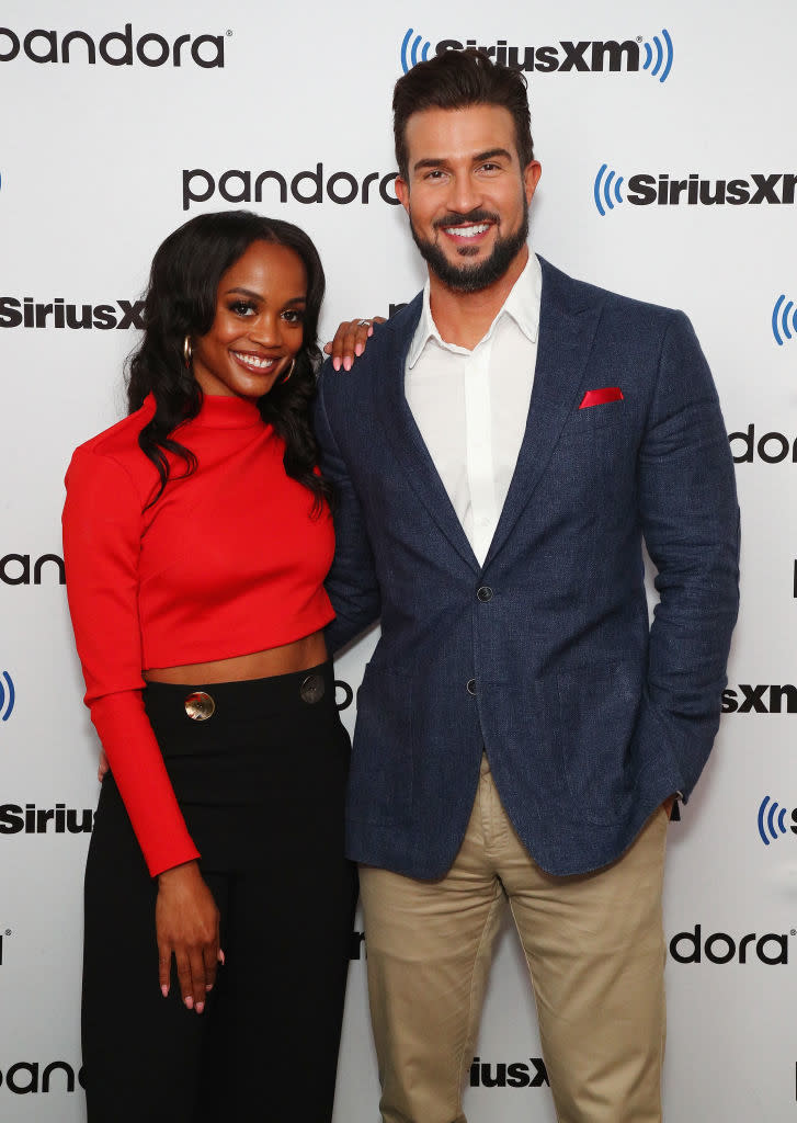 Closeup of Rachel Lindsay and Bryan Abasolo