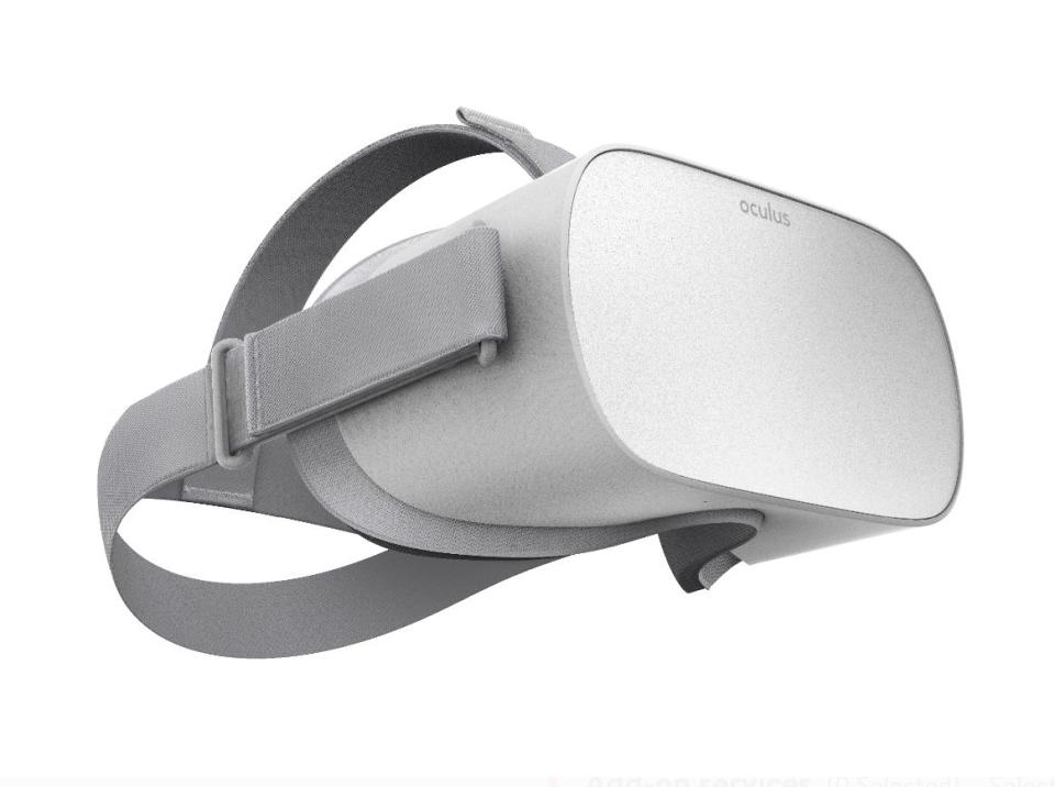 The Oculus Go Standalone Virtual Reality Headset has 32GB and a Walmart protection plan. (Photo: Walmart)