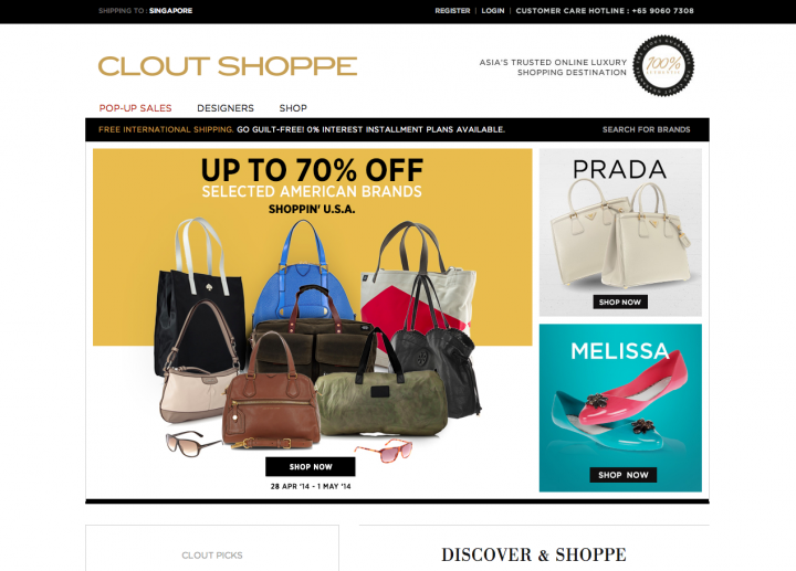 ecommerce sites singapore clout shoppe