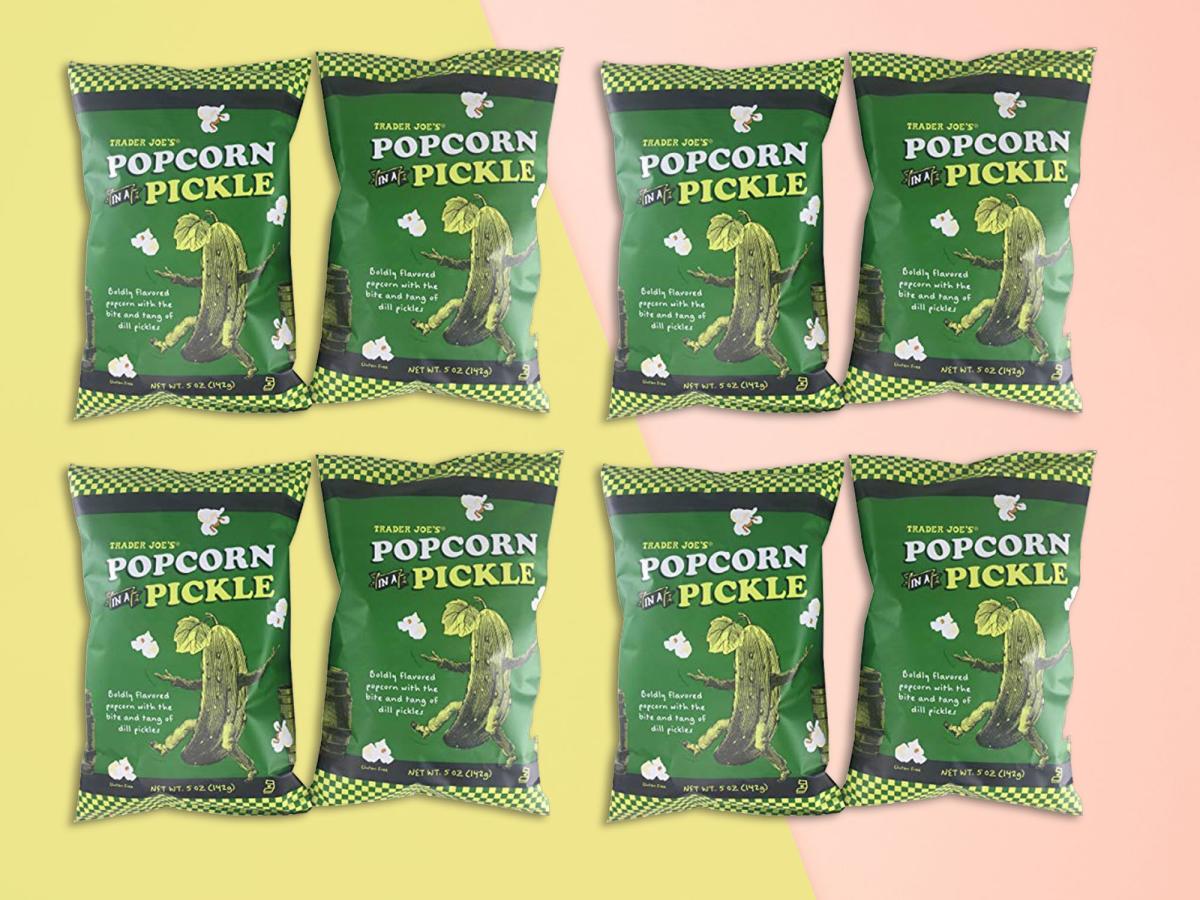 Pickle popcorn #picklepopcorn @Trader Joe's #traderjoesseasoning