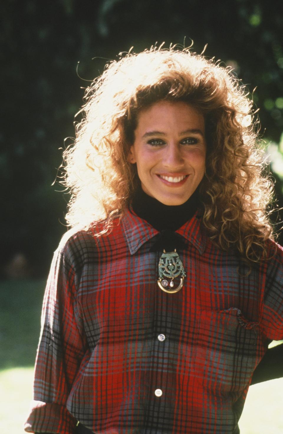 The actress seen on set of the 1987 miniseries "A Year In The Life."