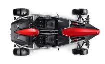 <p>The cockpit is empty and uncluttered enough to make most race cars seem positively baroque.</p>