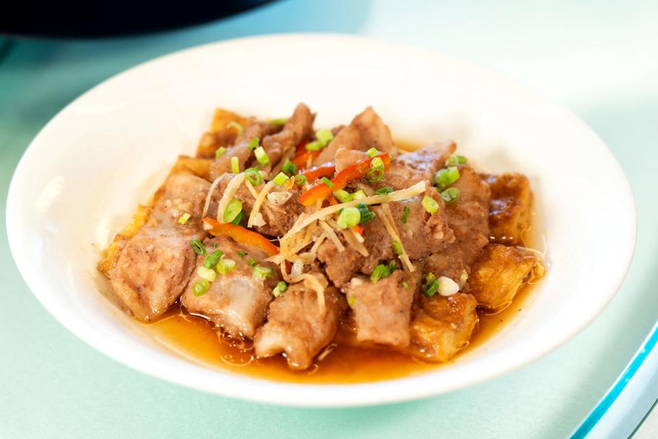 大澳蝦膏蒸肉筋（$198）