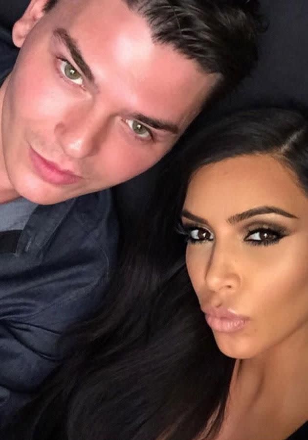 Mario and Kimmy K are tight! Photo: Instagram