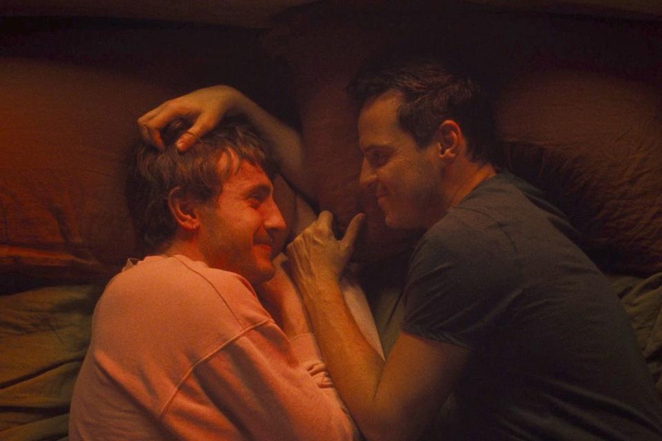 <p>Courtesy of Searchlight Pictures</p> Paul Mescal and Andrew Scott in <em>All of Us Strangers</em> (2023)