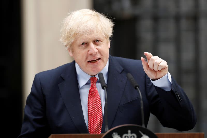 Britain's Prime Minister Boris Johnson to return to work on Monday