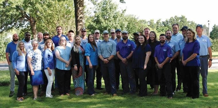 Staff members from Powdersville Water