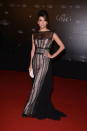 <div class="caption-credit"> Photo by: Getty Images</div><div class="caption-title">Longoria rocking goth</div>Also at Cannes, Longoria dazzled at the festival's opening night dinner in a sexy Alberta Ferreti gown. <br> <br> <b><a href="http://shine.yahoo.com/author-blog-posts/eva-longorias-nine-gowns-alma-awards-174400632.html" data-ylk="slk:Check out the nine gorgeous gowns Longoria wore to the Alma Awards;elm:context_link;itc:0;sec:content-canvas;outcm:mb_qualified_link;_E:mb_qualified_link;ct:story;" class="link  yahoo-link">Check out the nine gorgeous gowns Longoria wore to the Alma Awards</a></b>