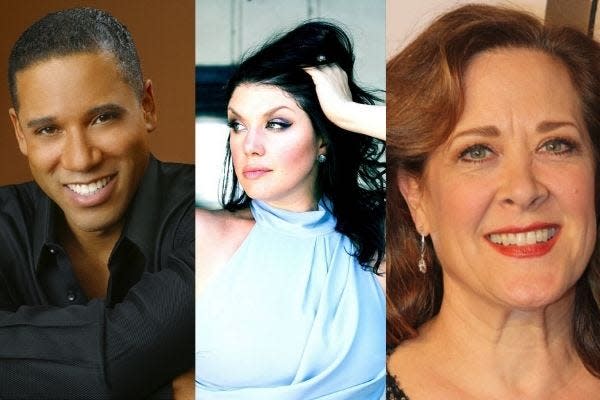 Judges for the 2022 American Traditions Vocal Competition, from left: Robert Sims, Jane Monheit and Karen Ziemba.