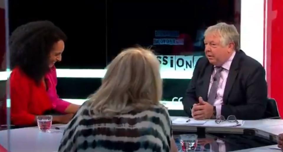 Author Afua Hirsch debated LBC host Nick Ferrari on Sky News' The Pledge (Picture: Sky News)