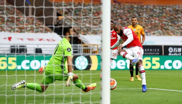 Alexandre Lacazette scored Arsenal's second