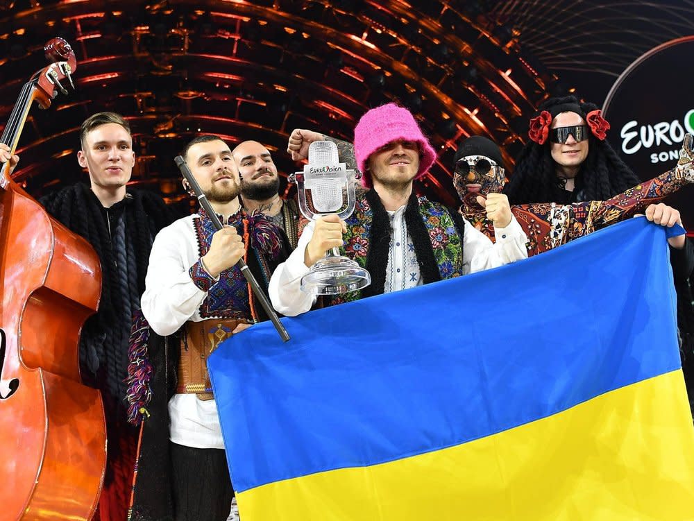 Die ukrainische Band Kalush Orchestra hat den ESC 2022 in Turin gewonnen. (Bild: imago/ZUMA Press)