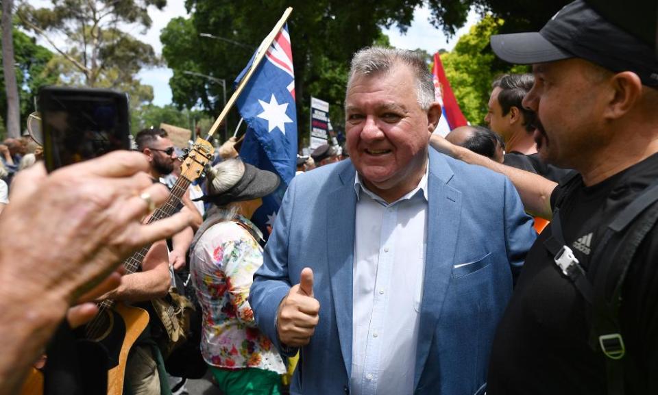 The UAP leader, Craig Kelly, called Victoria a ‘fascist medical state’ because he was unable to hire a rental car at Melbourne airport.