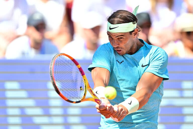 Rafael Nadal intentó desplegar la intensidad de siempre en el abierto de Suecia, en Bastad, aunque ya no sea el mismo
