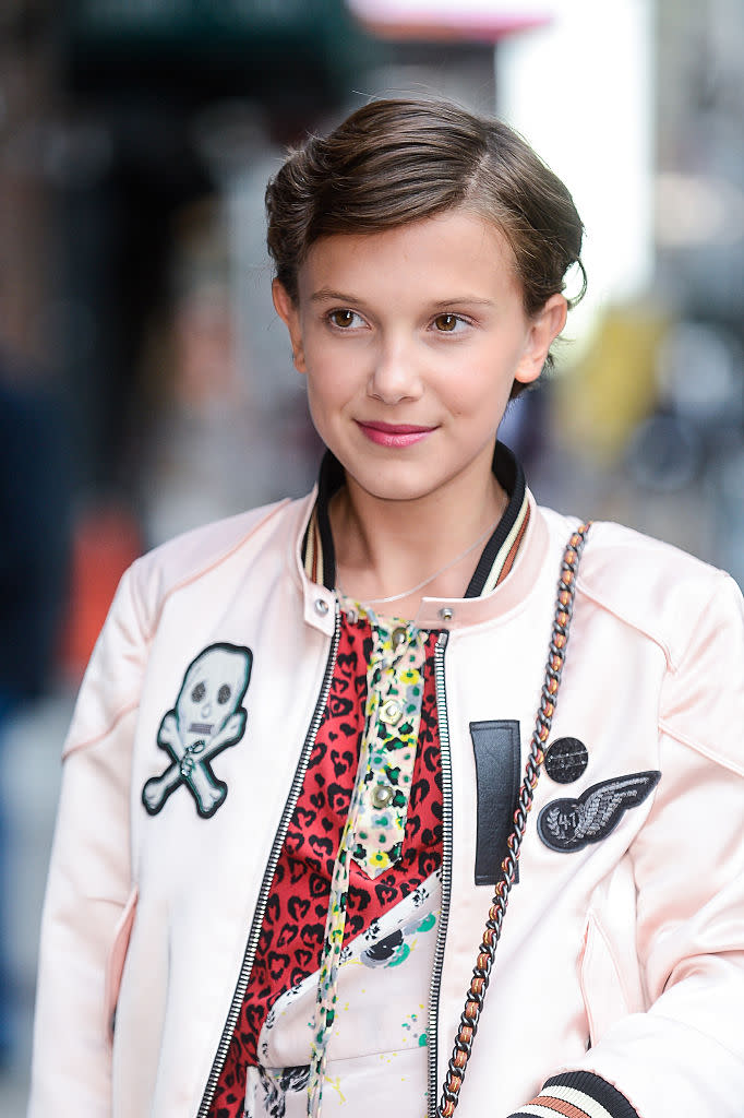 Actress Millie Bobby Brown enters 