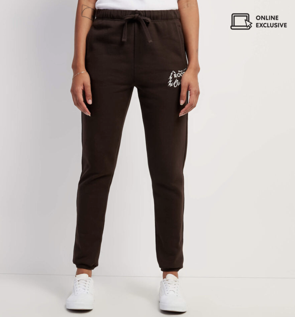 Outdoors Slim Cuff Sweatpant. Image via Roots.