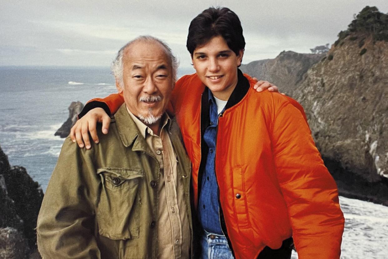 Ralph Macchio and Pat Morita