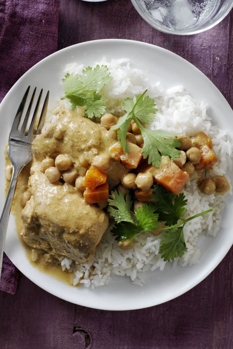18) Coconut Curry Chicken and Chickpeas