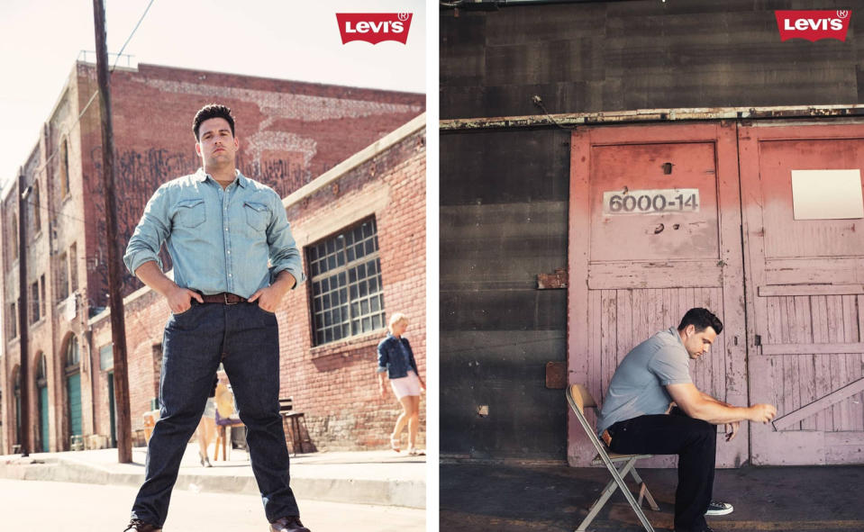 Olympian Brett Morse is the newest face of Levi’s Big & Tall Men’s collection. (Photo: Courtesy of Levi’s)