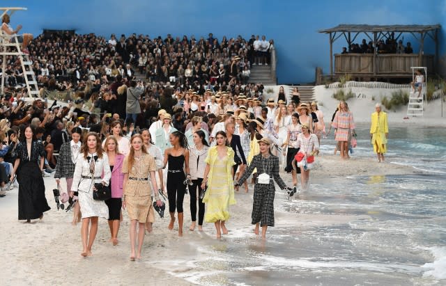 Pamela Anderson Sits Front Row at Chanel's Jaw-Dropping Beach Fashion Show  -- Pics!