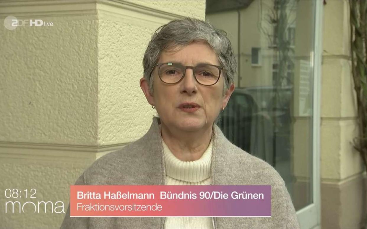 Wie stehen die Grünen im Jahr 2024 zur Nato? Fraktionschefin Britta Haßelmann hob im "ZDF-Morgenmagazin" die Bedeutung des Bündnisses hervor. (Bild: ZDF)