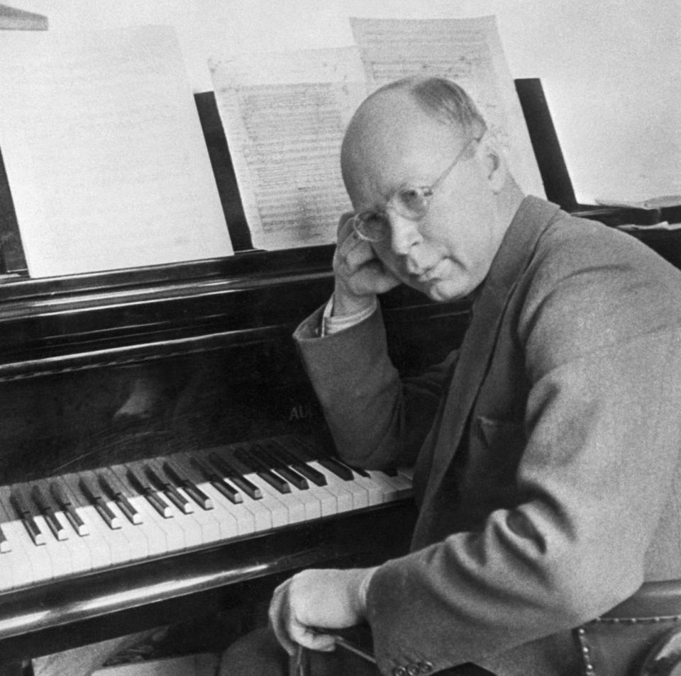 Russian émigré: composer, pianist and conductor Sergei Prokofiev