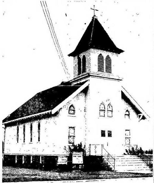 St. John Evangelical Lutheran Church, Two Creeks, at the time of the congregation’s 100th anniversary, Manitowoc Herald-Times, Sept. 14, 1967.