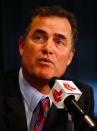 BOSTON, MA - OCTOBER 23: The Boston Red Sox announce John Farrell as the new manager, the 46th manager in the club's 112-year history, on October 23, 2012 at Fenway Park in Boston, Massachusetts. (Photo by Jared Wickerham/Getty Images)