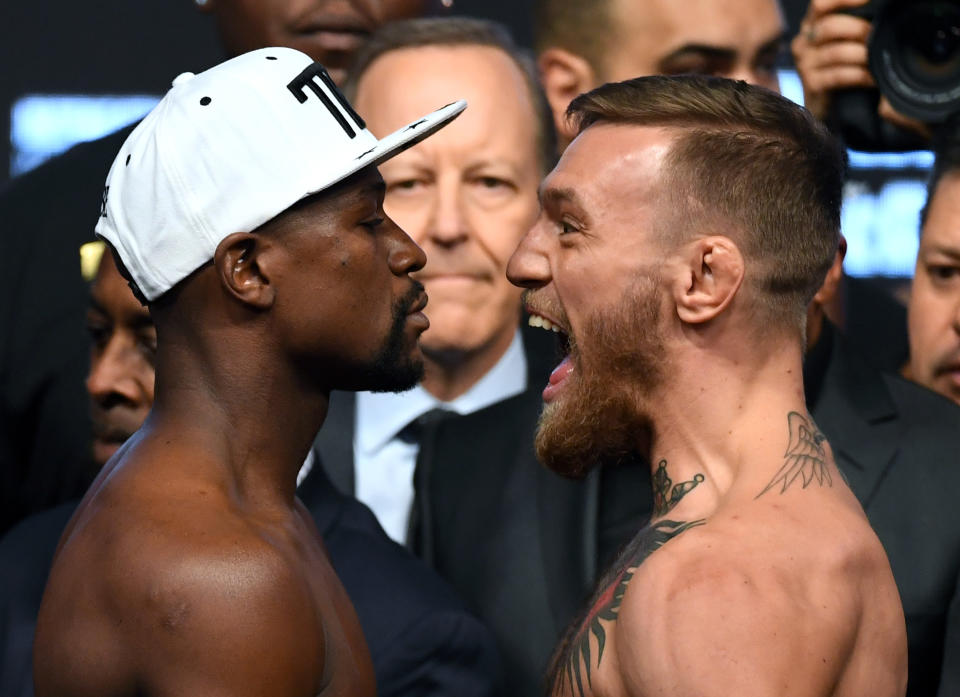 Mayweather vs. McGregor (Photo by Ethan Miller/Getty Images)