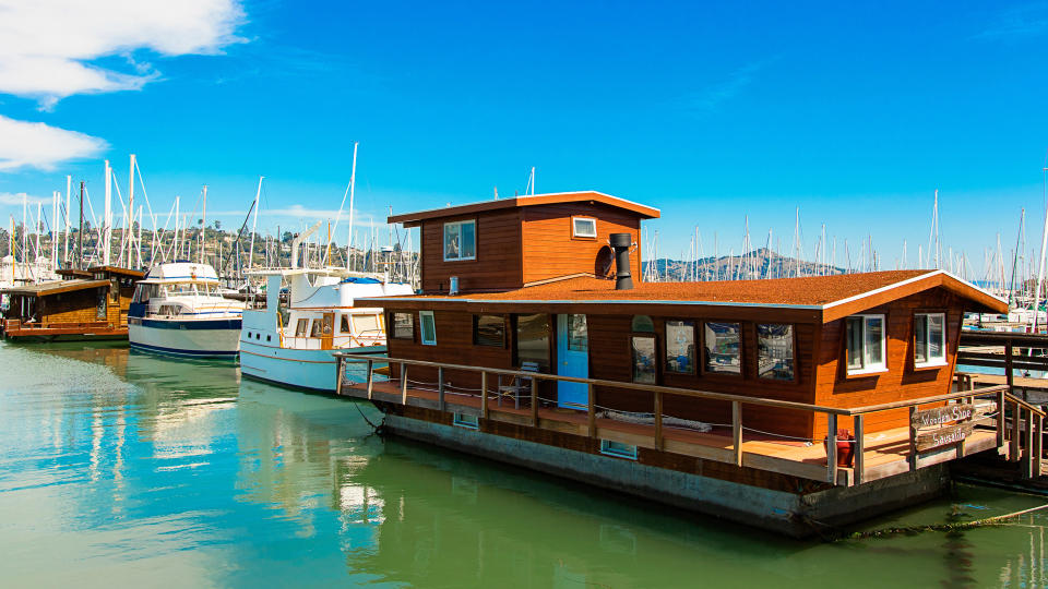 houseboat in Sausalito California