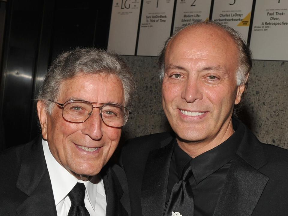 Tony Bennett and son Danny Bennett in 2010 (Theo Wargo/Getty Images)