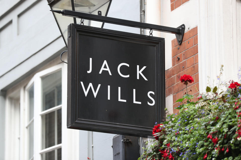 The Jack Wills store on Foubert's Place in Soho, London. Sports Direct has won the bidding war for Jack Wills, adding yet another brand to Mike Ashley's high street empire. (Photo by Jonathan Brady/PA Images via Getty Images)