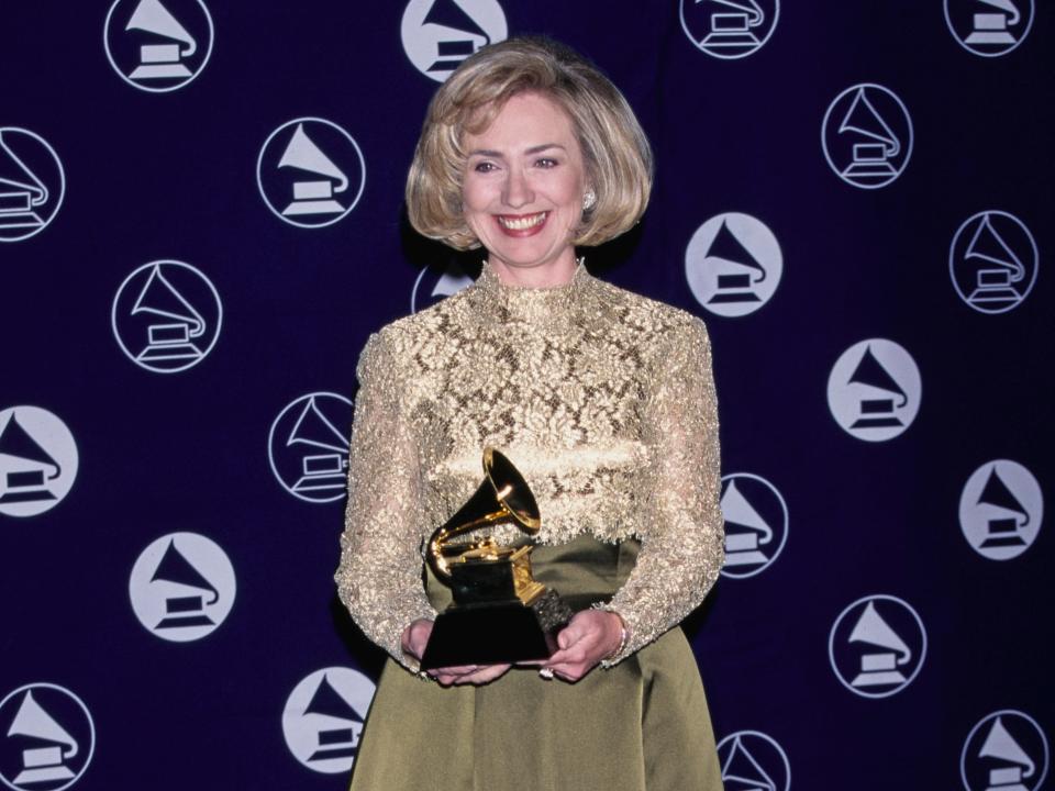 Hillary Clinton at the Grammys in 1997
