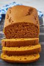 <p>Healthy doesn't have to be synonymous with boring, and this pumpkin bread is proof! Made with whole wheat flour, maple syrup, and some Greek <a href="https://www.delish.com/cooking/g548/yogurt-recipes/" rel="nofollow noopener" target="_blank" data-ylk="slk:yogurt" class="link ">yogurt</a> for tenderness, this fall-flavored loaf is as good for breakfast as it is for dessert. Looking for more healthy fall baked goods? Try our <a href="https://www.delish.com/cooking/recipe-ideas/a28483560/healthy-pumpkin-muffins-recipe/" rel="nofollow noopener" target="_blank" data-ylk="slk:healthy pumpkin muffins" class="link ">healthy pumpkin muffins</a> next! <br><br>Get the <strong><a href="https://www.delish.com/cooking/recipe-ideas/a28483797/healthy-easy-pumpkin-bread-recipe/" rel="nofollow noopener" target="_blank" data-ylk="slk:Healthy Pumpkin Bread recipe" class="link ">Healthy Pumpkin Bread recipe</a></strong>.</p>