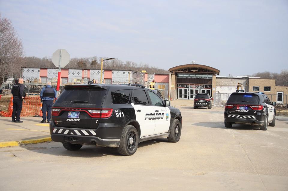 Police responded to Fort Madison High School at about 10 a.m. Tuesday on reports of an active shooter that turned out to be false. Local law enforcement monitored the school until just past noon before an all-clear was given. The so-called swatting calls were made to about 30 schools across the state.