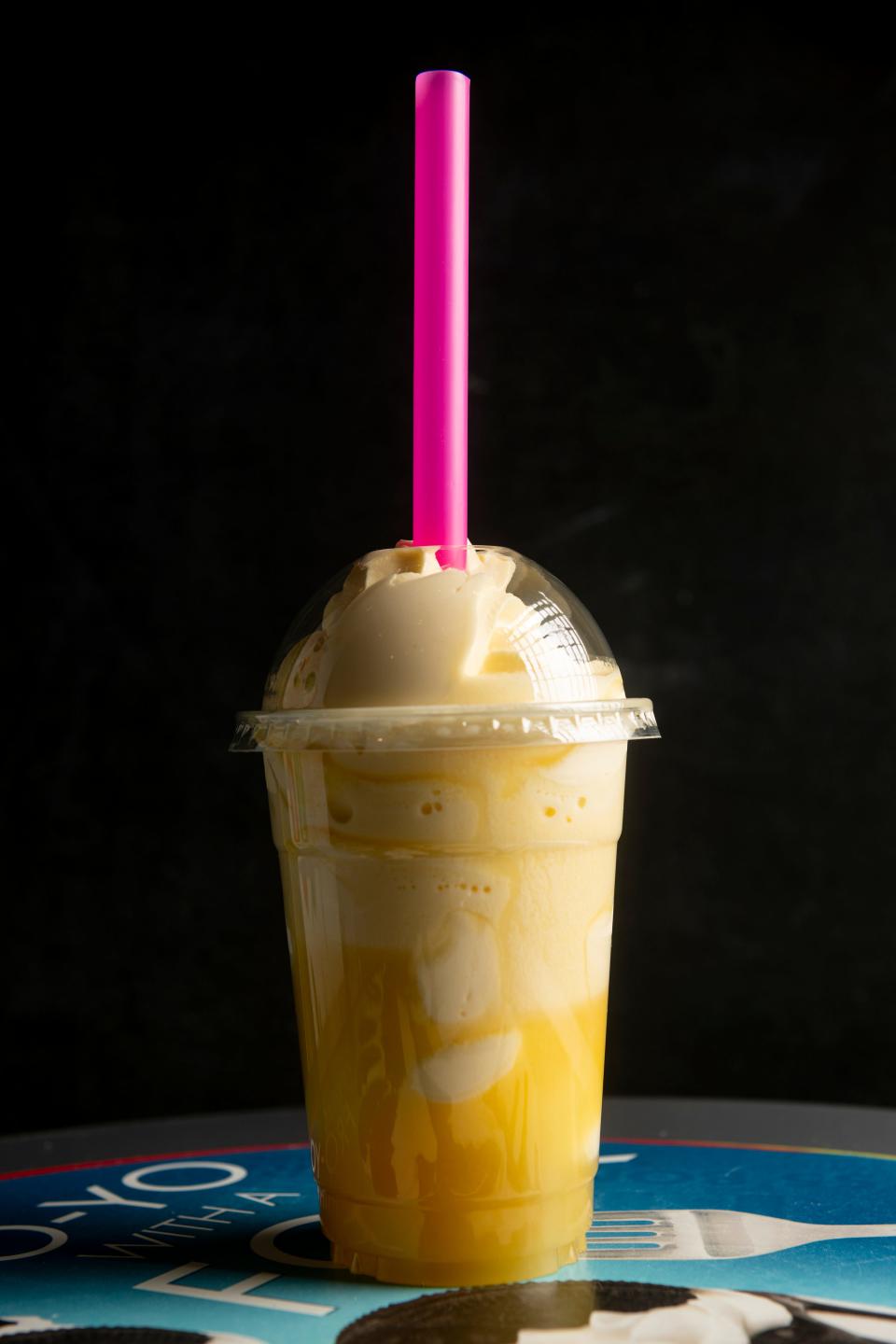 When you crave a healthy cool treat, try a Disneyland Dole Whip Float from Menchies Frozen Yogurt in Hesperia.