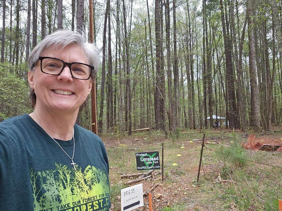 Natalie Lew, whose research may have found boundary problems with a proposed quarry adjacent to Umstead State Park. (Photo courtesy of Natalie Lew)